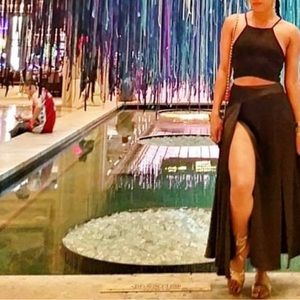 Zara black set size 2 like new